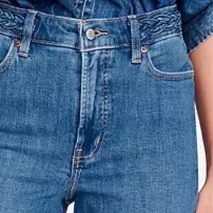 Old Navy High-Waisted OG Straight Braided Ankle Jeans Size 4